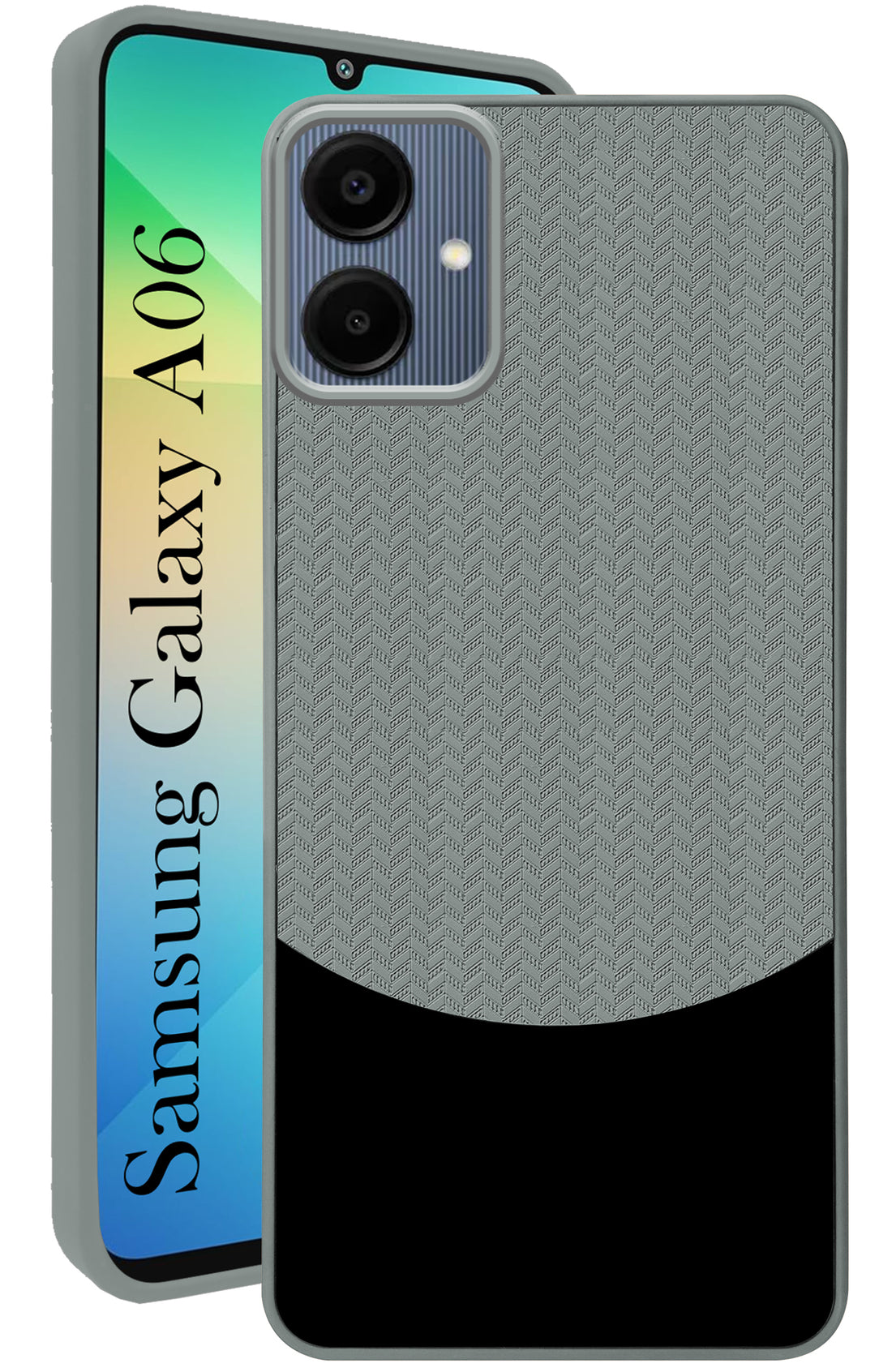 For Samsung Galaxy A06 Back Cover Case (Elegant PU Leather Finish | Premium Minimalist Professional | Camera Protection Bump)