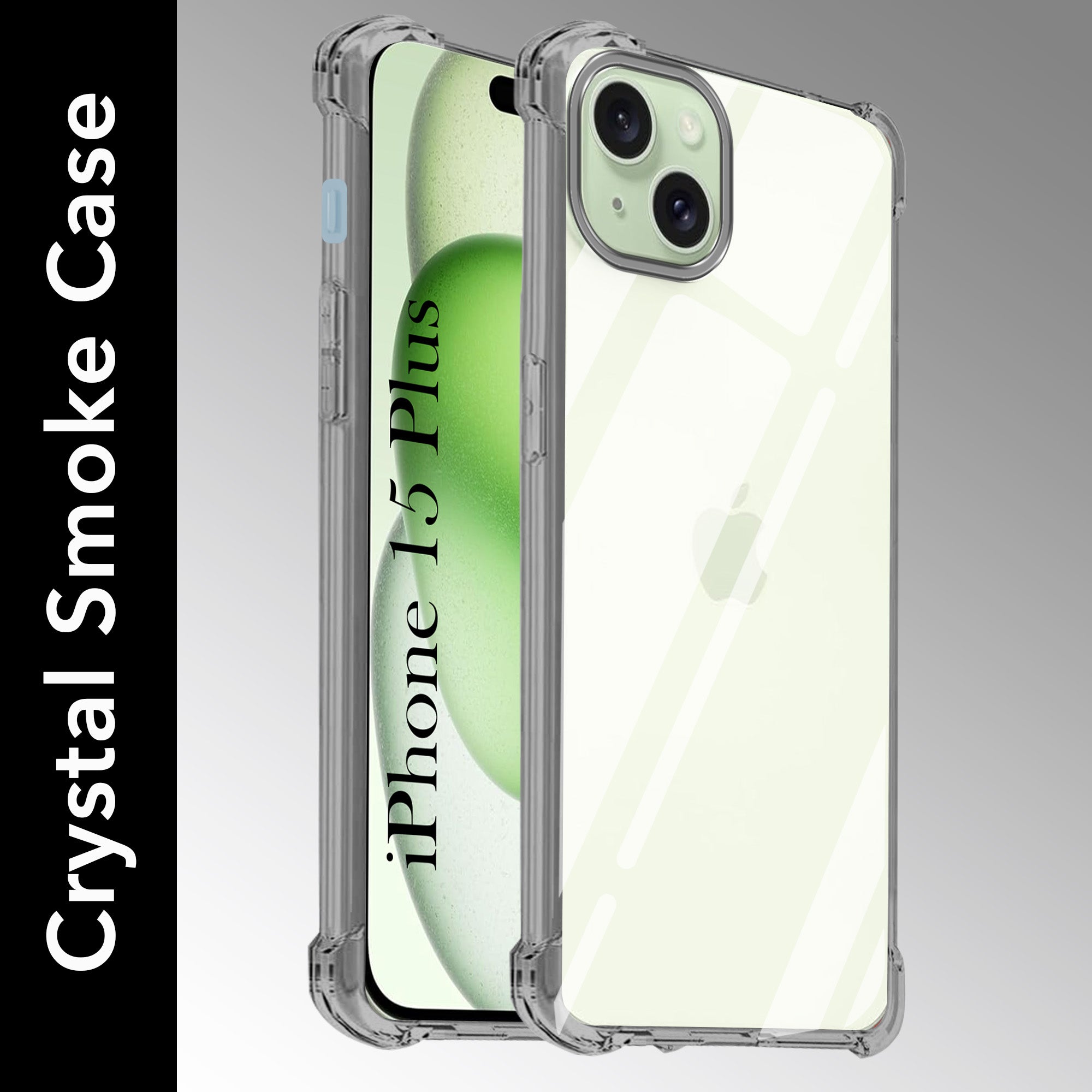 For Apple iPhone 15 Plus Back Cover (Shockproof Crystal Clear Case |  Drop & Camera Protection | Hard Polycarbonate)