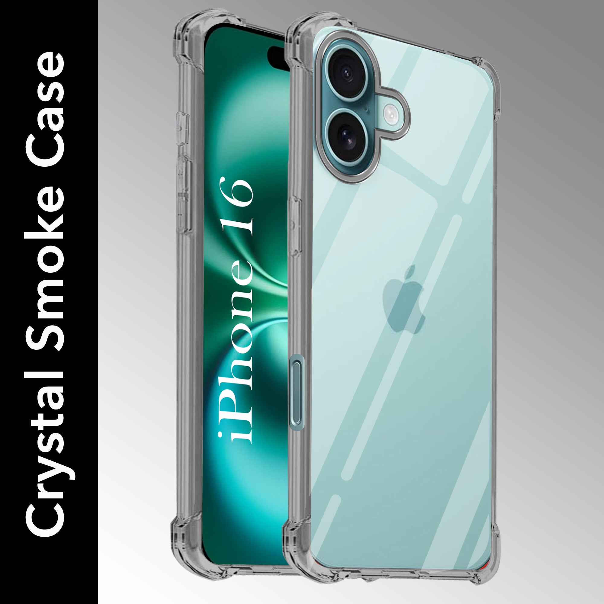 For Apple iPhone 16 Back Cover (Shockproof Crystal Clear Case |  Drop & Camera Protection | Hard Polycarbonate)