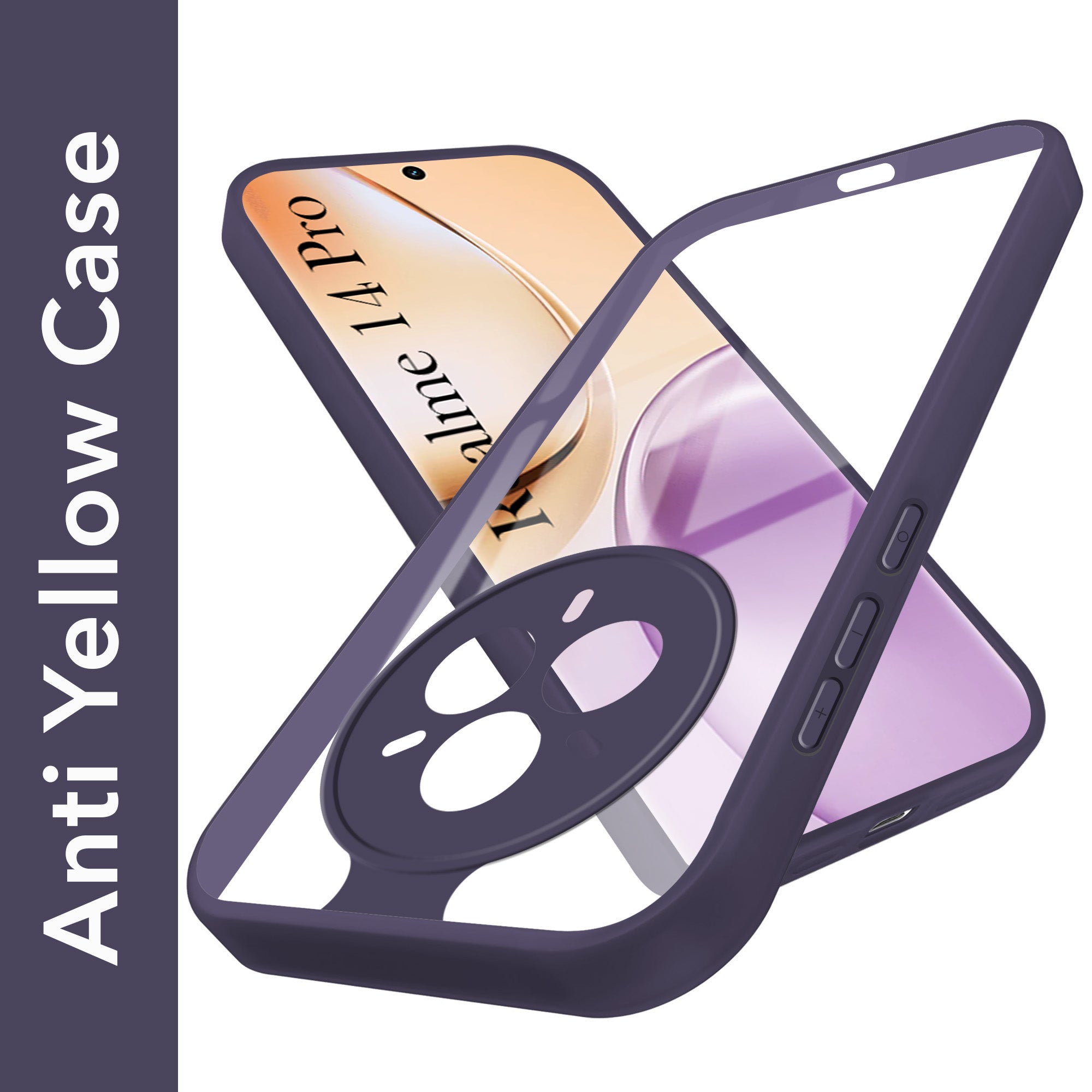 For Realme 14 Pro Back Cover Case (Lifetime Anti Yellow | Anti Scratch | Crystal Clear Shockproof)