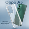 For Oppo A5 5G Back Cover Case Lifetime Anti-Yellow Clear (Sleek Hard Crystal | Shockproof and Camera Protection)