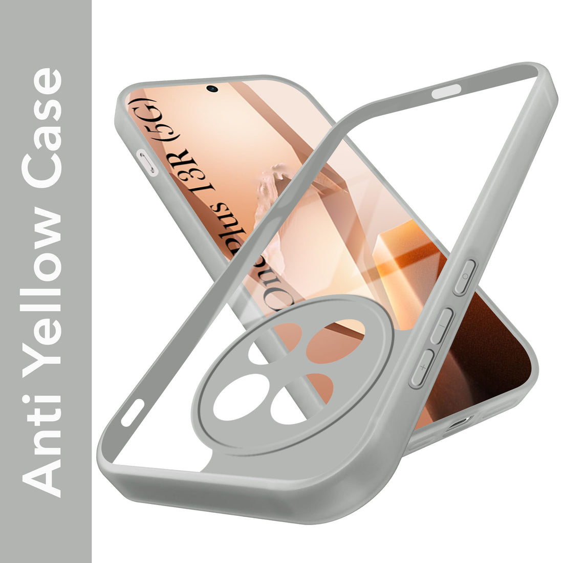 For OnePlus 13R Back Cover Case (Lifetime Anti Yellow | Anti Scratch | Crystal Clear Shockproof)