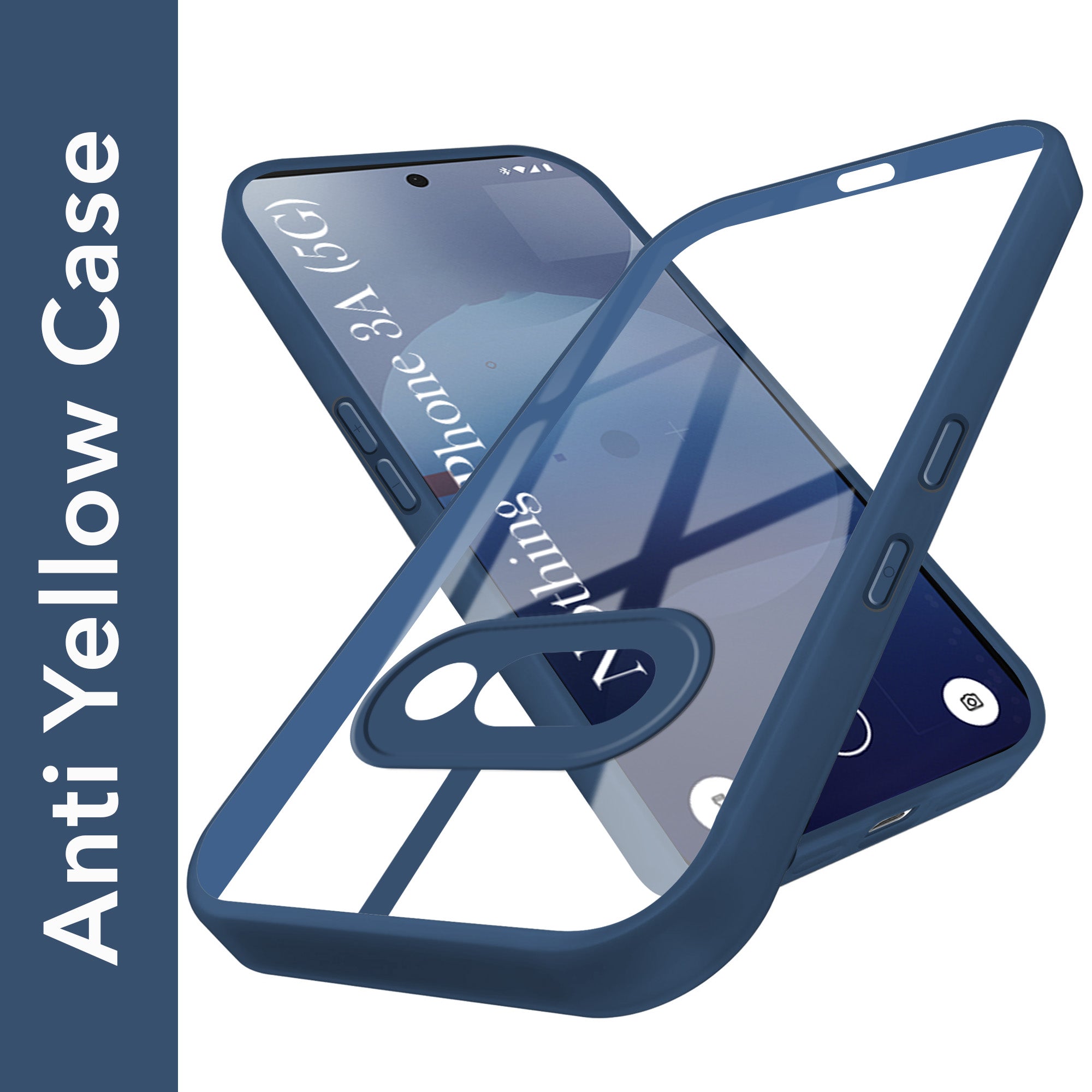For Nothing Phone 3A Back Cover Case (Lifetime Anti Yellow | Anti Scratch | Crystal Clear Shockproof)