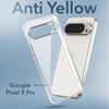 For Google Pixel 9 Pro Back Cover Case Lifetime Anti-Yellow Clear (Sleek Hard Crystal | Shockproof and Camera Protection)