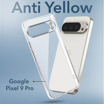 For Google Pixel 9 Pro Back Cover Case Lifetime Anti-Yellow Clear (Sleek Hard Crystal | Shockproof and Camera Protection)