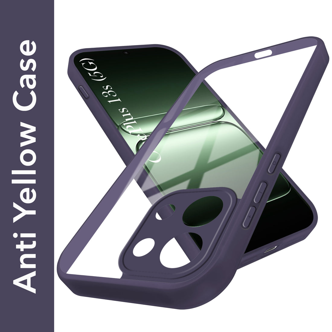 For OnePlus 13S Back Cover Case (Lifetime Anti Yellow | Anti Scratch | Crystal Clear Shockproof)