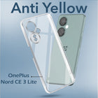 For OnePlus Nord CE 3 Lite Back Cover Case (Hard Anti Yellow Clear Case | Drop & Camera Protection | Shockproof Polycarbonate)
