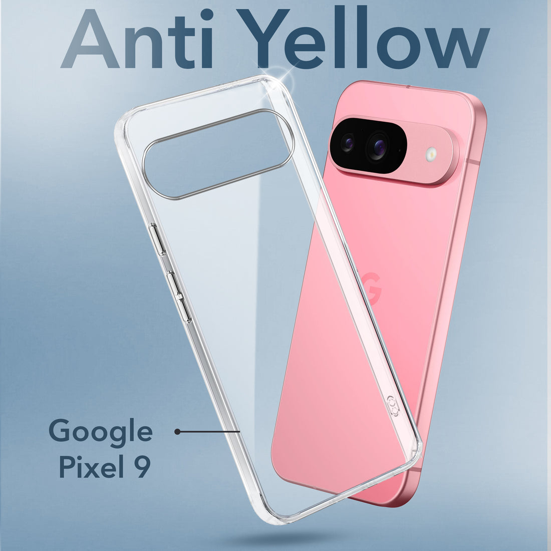 For Google Pixel 9 Back Cover (Hard Anti Yellow Clear Case | Drop & Camera Protection | Shockproof Polycarbonate)