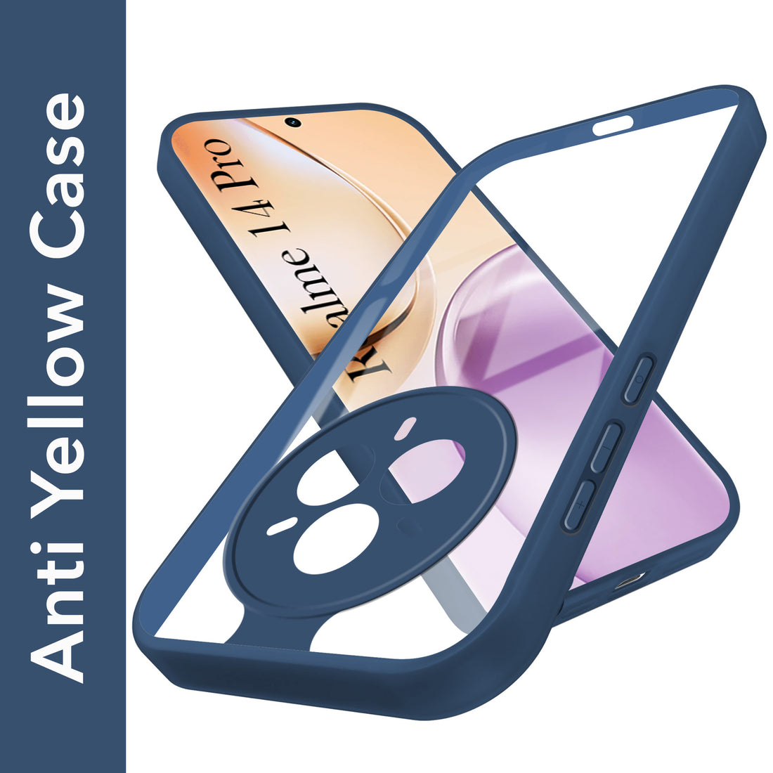 For Realme 14 Pro Back Cover Case (Lifetime Anti Yellow | Anti Scratch | Crystal Clear Shockproof)