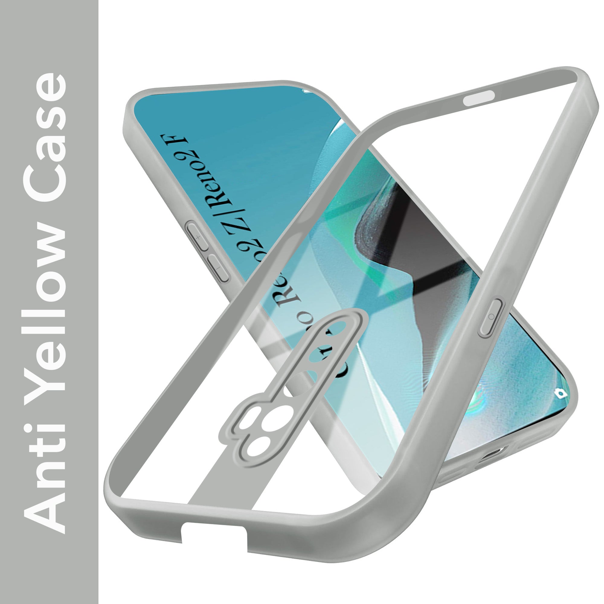 For Reno2 Z | Reno 2Z | Reno 2F | 2 F Back Cover Case Ultra-Hybrid (Lifetime Anti Yellow | Anti Scratch | Crystal Clear Shockproof)