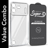 For Nothing Phone 4B 5G Combo with Back Cover and 9H Tempered Glass (Lifetime Anti-Yellow | Sleek Hard Crystal | Oleophobic Coating Screen Glass)