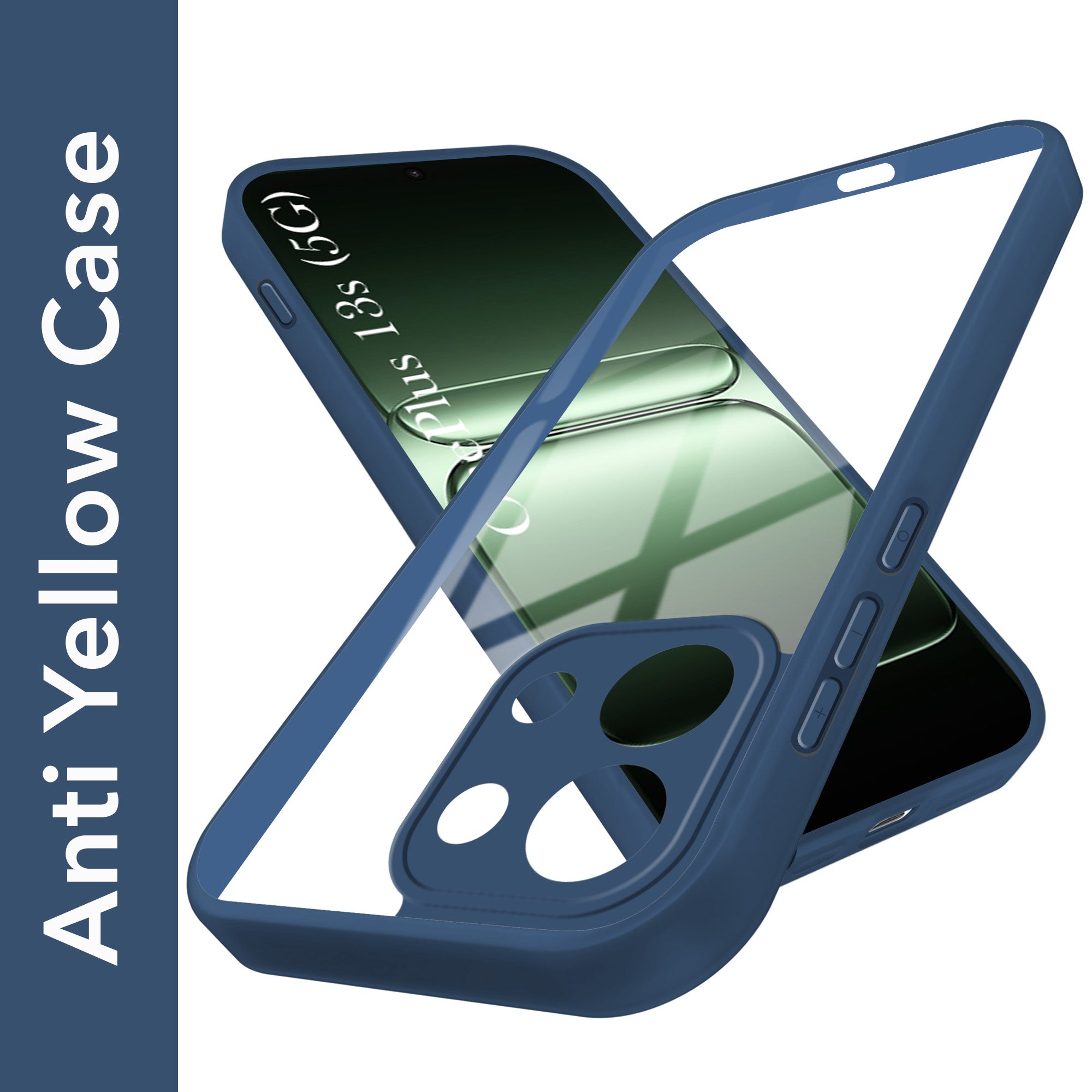 For OnePlus 13S Back Cover Case (Lifetime Anti Yellow | Anti Scratch | Crystal Clear Shockproof)