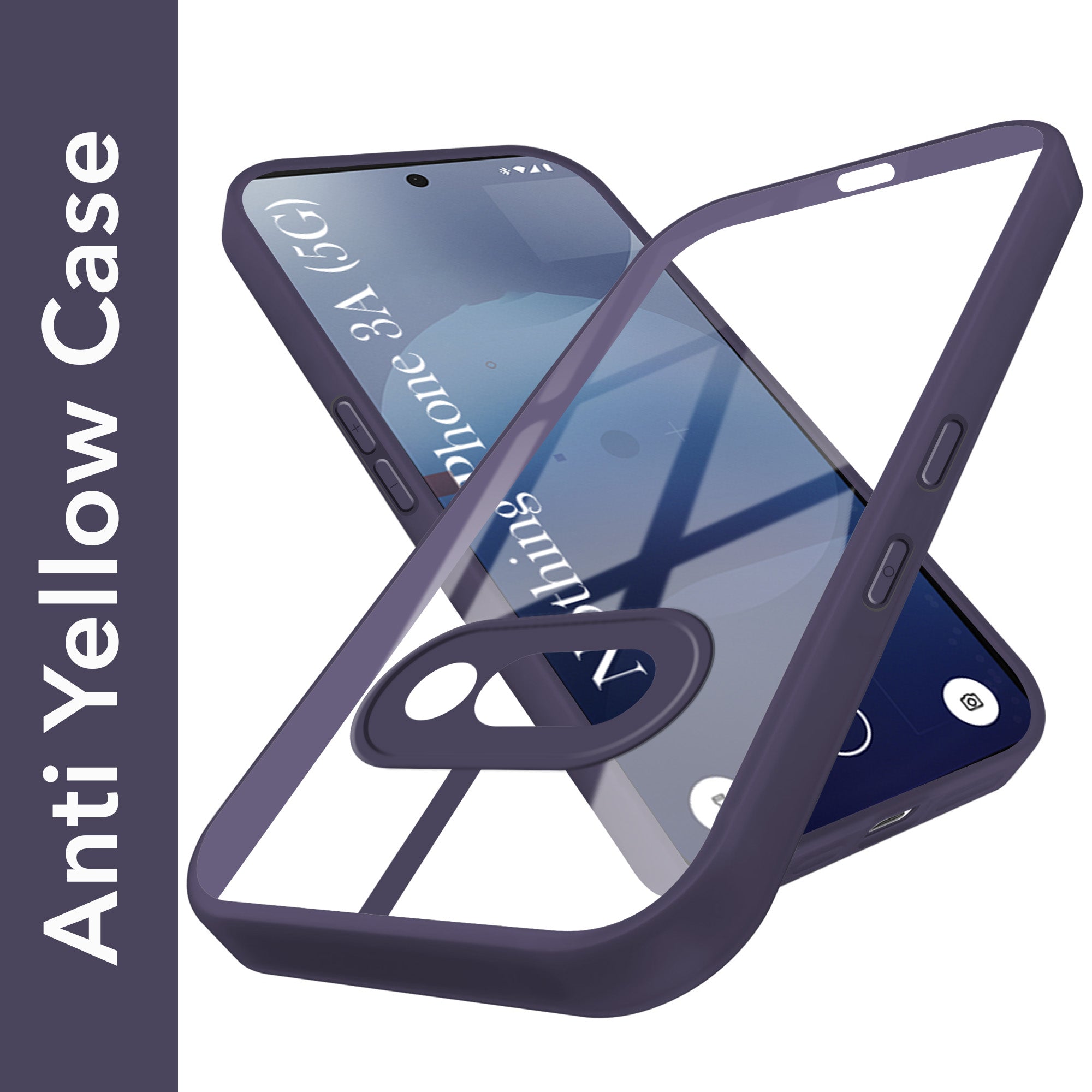 For Nothing Phone 3A Back Cover Case (Lifetime Anti Yellow | Anti Scratch | Crystal Clear Shockproof)