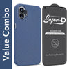 For Nothing Phone 1 Combo with Back Cover and 9H Tempered Glass (Liquid Silicone | Camera Protection | Oleophobic Coating Screen Glass)