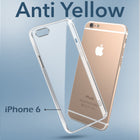 For Apple iPhone 6 Back Cover Case (Hard Anti Yellow Clear Case | Drop & Camera Protection | Shockproof Polycarbonate)