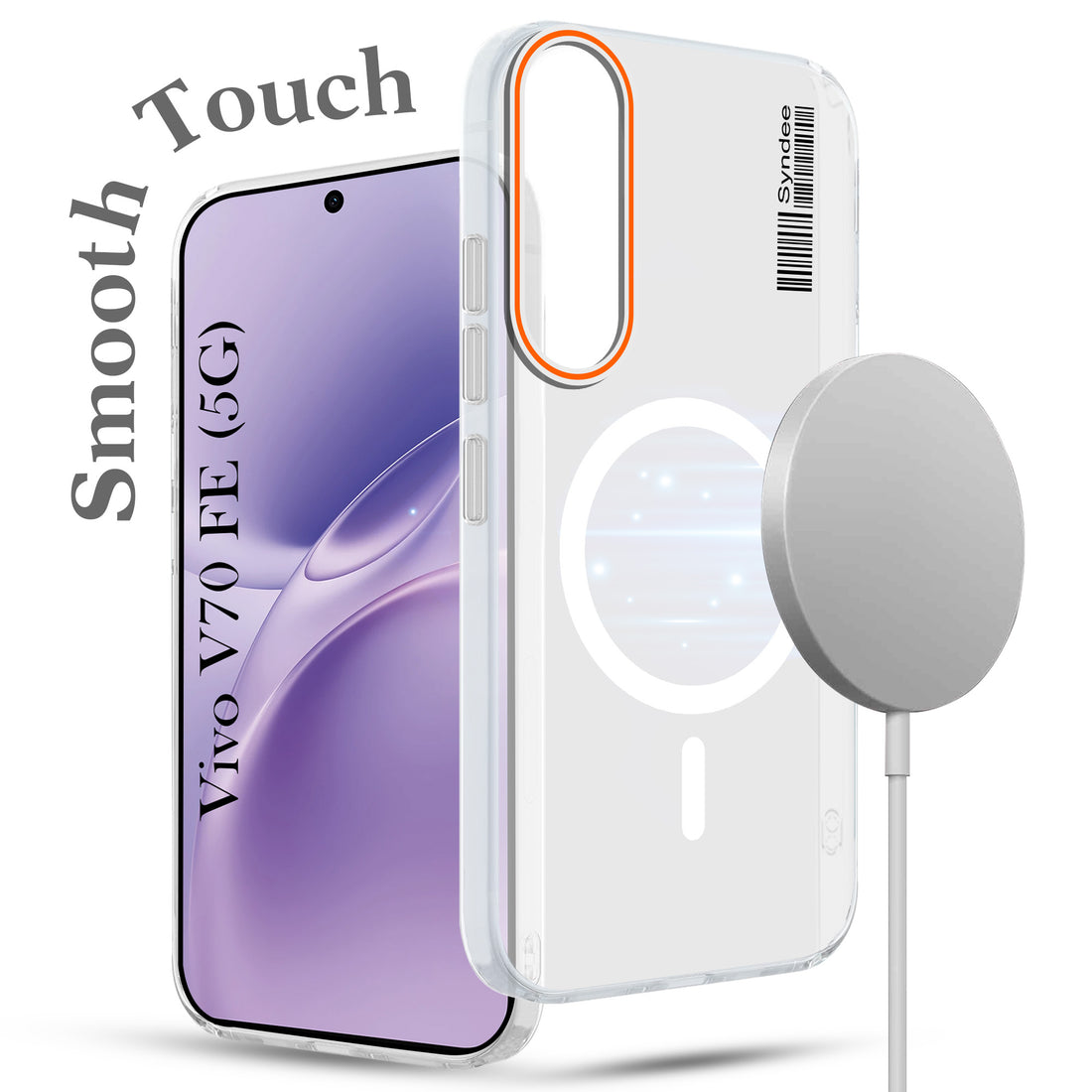 For Vivo V70 FE 5G Back Cover Case (Soft Touch | Camera Bump Protection | MagSafe Compatible | Matte Finish)