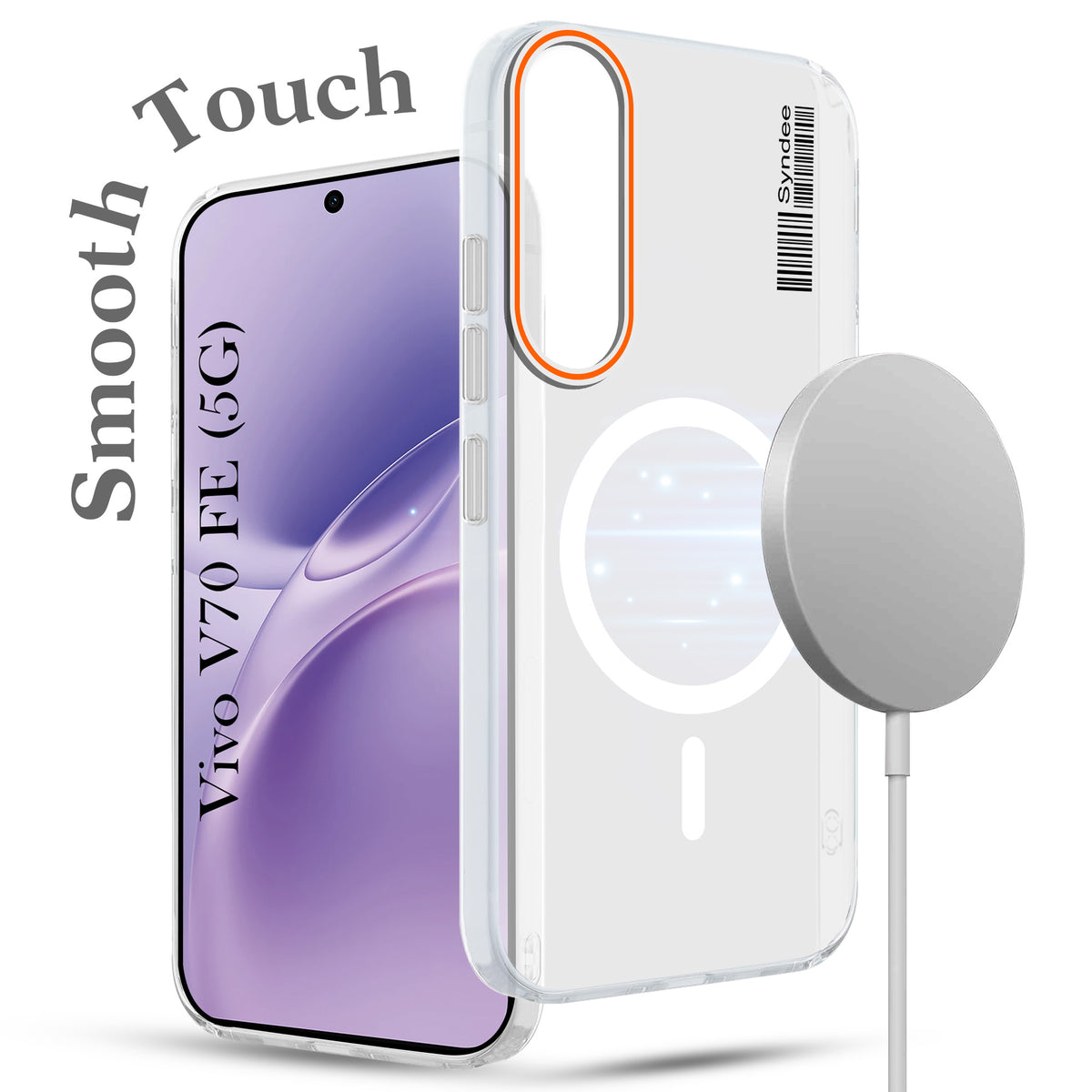 For Vivo V70 FE 5G Back Cover Case (Soft Touch | Camera Bump Protection | MagSafe Compatible | Matte Finish)