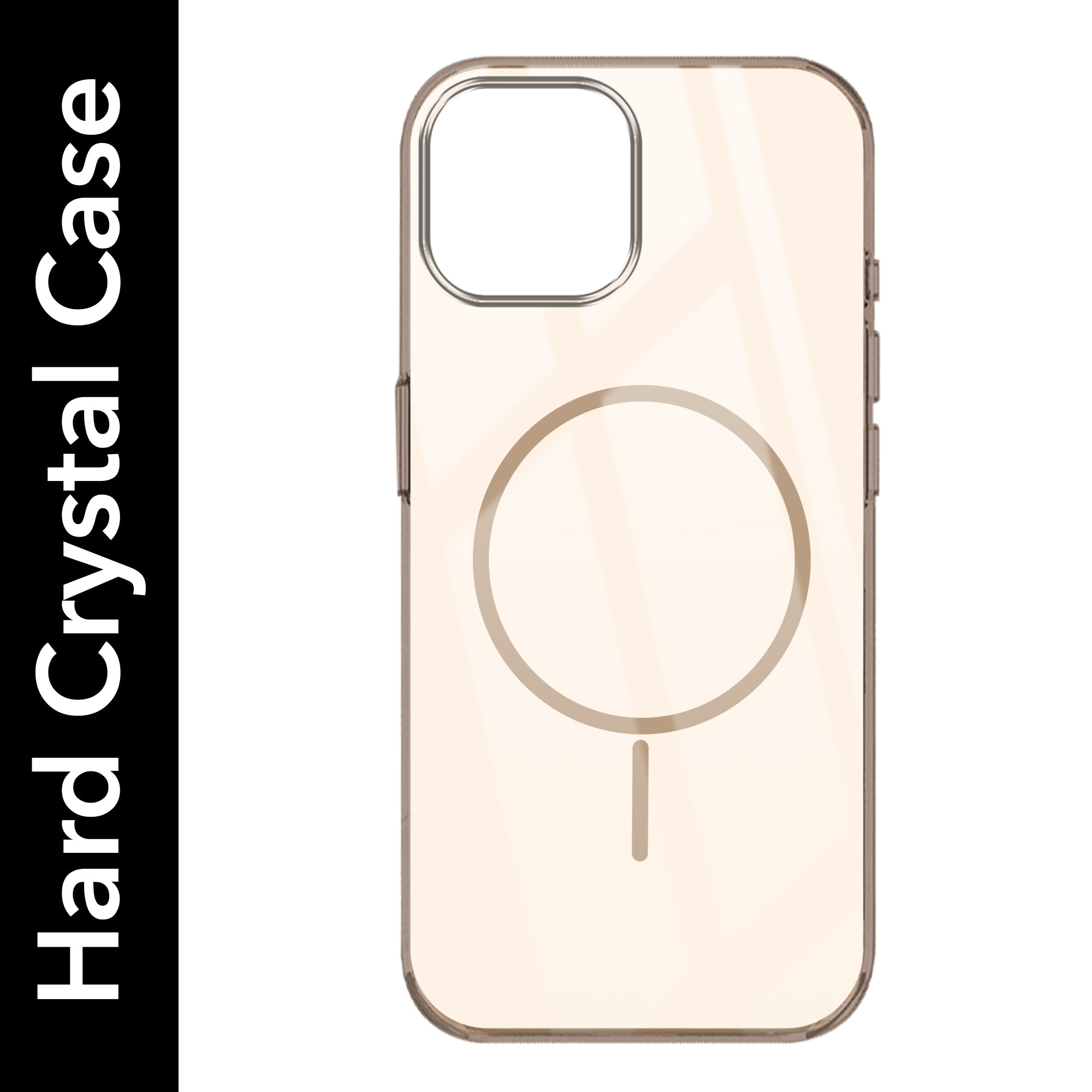 For Apple iPhone 15 Back Cover Case (Crystal Clear Case | MagSafe Wireless Charging Support | Hard Anti Yellow | Camera Protection Bump)