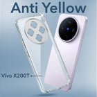 For Vivo X200T Back Cover Case Lifetime Anti-Yellow Clear (Sleek Hard Crystal | Shockproof and Camera Protection)
