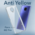 For Poco M2 Pro  Back Cover Case (Hard Anti Yellow Clear Case | Sleek Hard Crystal Clear | Drop & Camera Protection | Shockproof Polycarbonate)