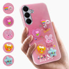 For Samsung Galaxy S25 FE Back Cover Case (3D Cute Cartoons | Hard Back Side Soft | Matte Premium Finish | HD Printing)