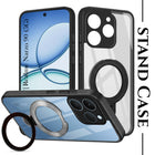 For Realme 15T | Realme Narzo 90 Back Cover Case (Kick Stand Ring Holder | Life time Anti Yellow | Camera Protection)