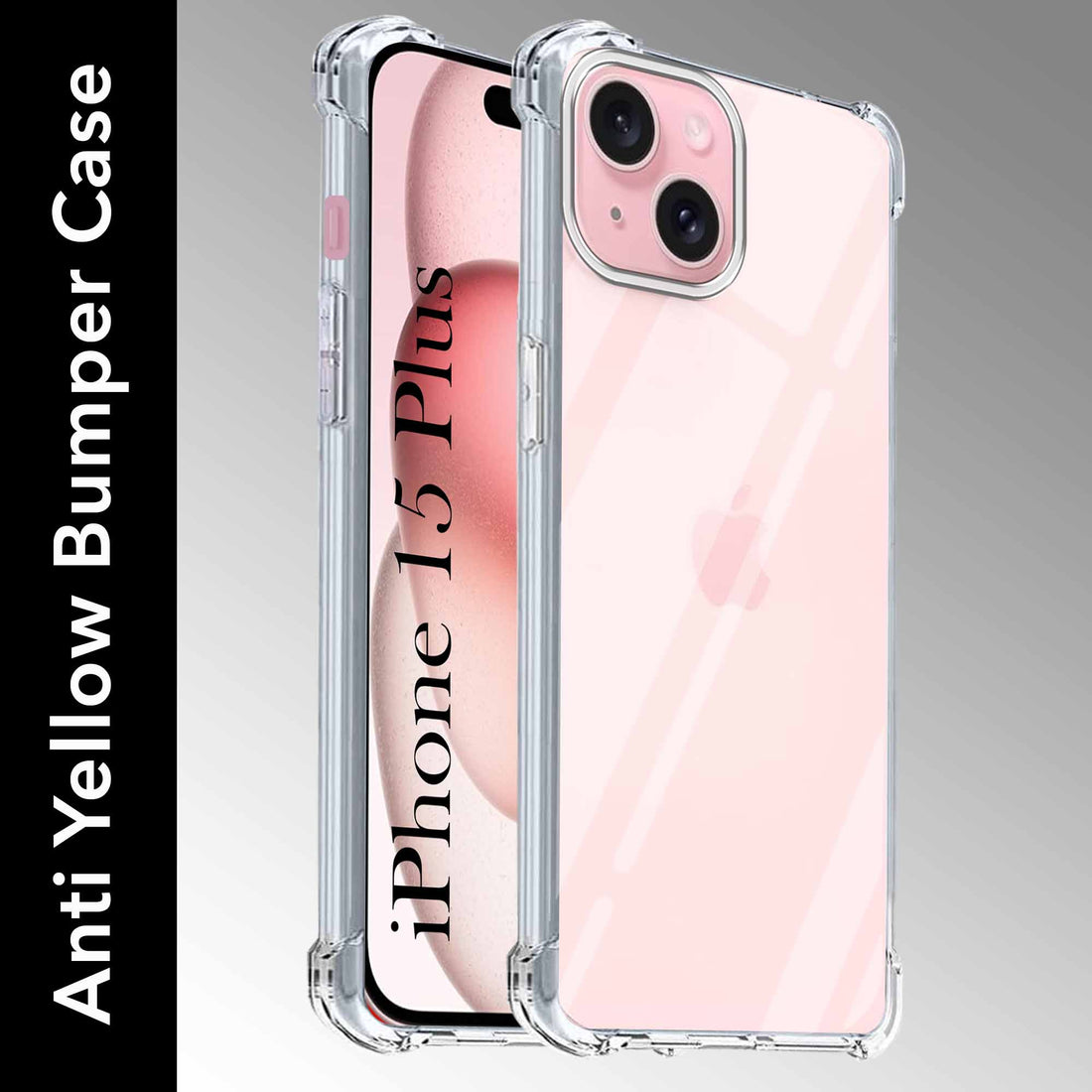For iPhone 15 Plus Back Cover (Shockproof Crystal Clear Case |  Drop & Camera Protection | Hard Polycarbonate)
