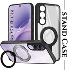 For Vivo V70 FE 5G Back Cover Case (Kick Stand Ring Holder | Life time Anti Yellow | Camera Protection)
