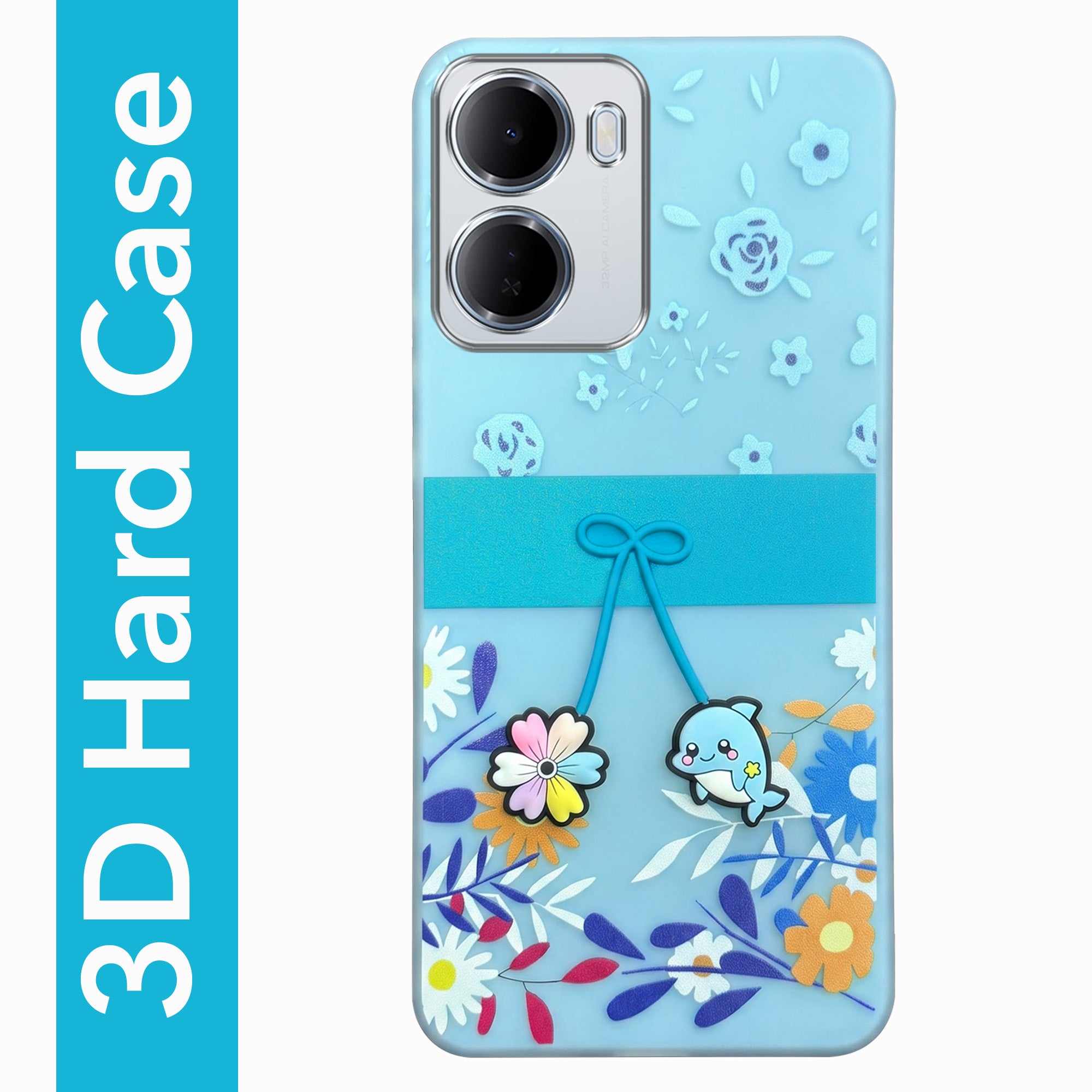 For Redmi 15A 5G Back Cover Case (3D Cute Cartoons | Hard Back Side Soft | Matte Premium Finish | HD Printing)