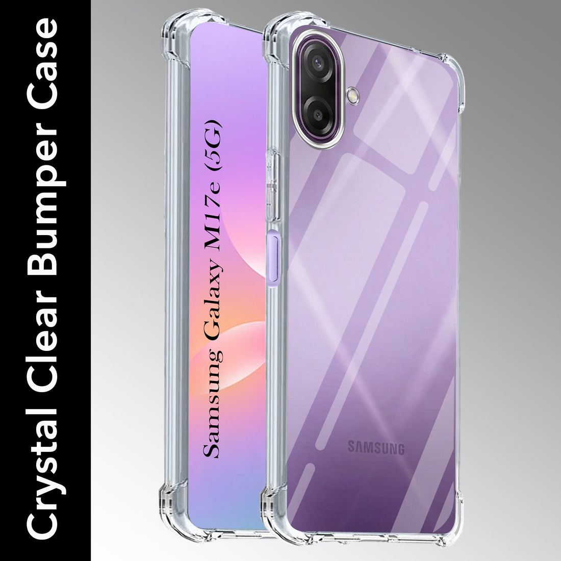 For Samsung Galaxy M17e Back Cover Shockproof Crystal-Clear (Drop & Camera Protection | Hard Polycarbonate)