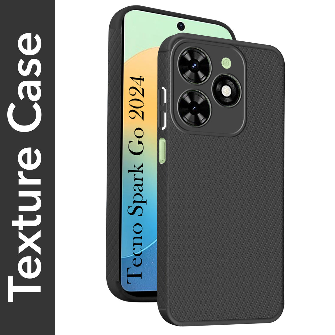 For Tecno Spark Go 2024 Back Cover Case (Liquid Silicone | Side Grip | Camera Protection)