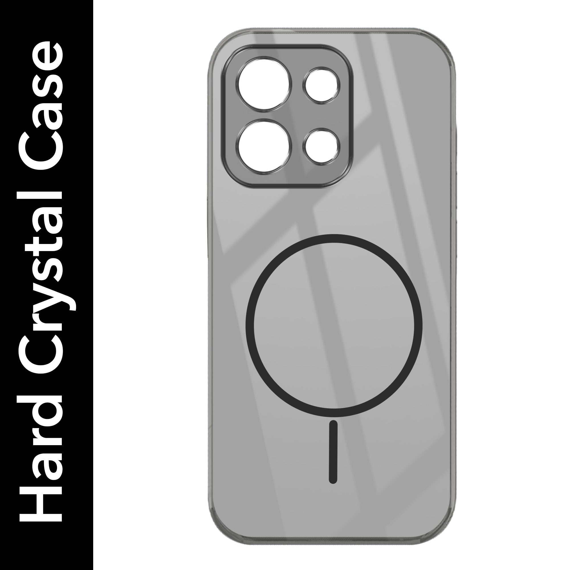 For OnePlus 13S Back Cover Case (Crystal Clear Case | MagSafe Wireless Charging Support | Hard Anti Yellow | Camera Protection Bump)