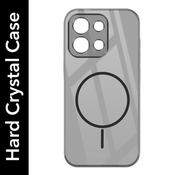 For OnePlus 13S Back Cover Case (Crystal Clear Case | MagSafe Wireless Charging Support | Hard Anti Yellow | Camera Protection Bump)