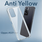 For Oppo A57 2022 Back Cover Case (Hard Anti Yellow Clear Case | Drop & Camera Protection | Shockproof Polycarbonate)