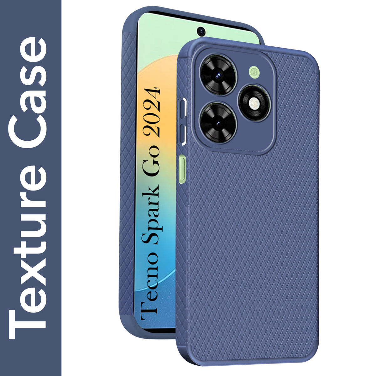 For Tecno Spark Go 2024 Back Cover Case (Liquid Silicone | Side Grip | Camera Protection)