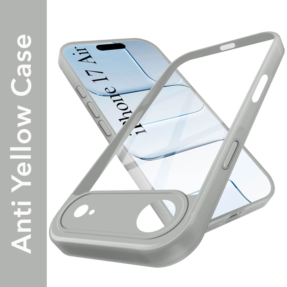 For Apple iPhone 17 Air Back Cover Case (Lifetime Anti Yellow | Anti Scratch | Crystal Clear Shockproof)