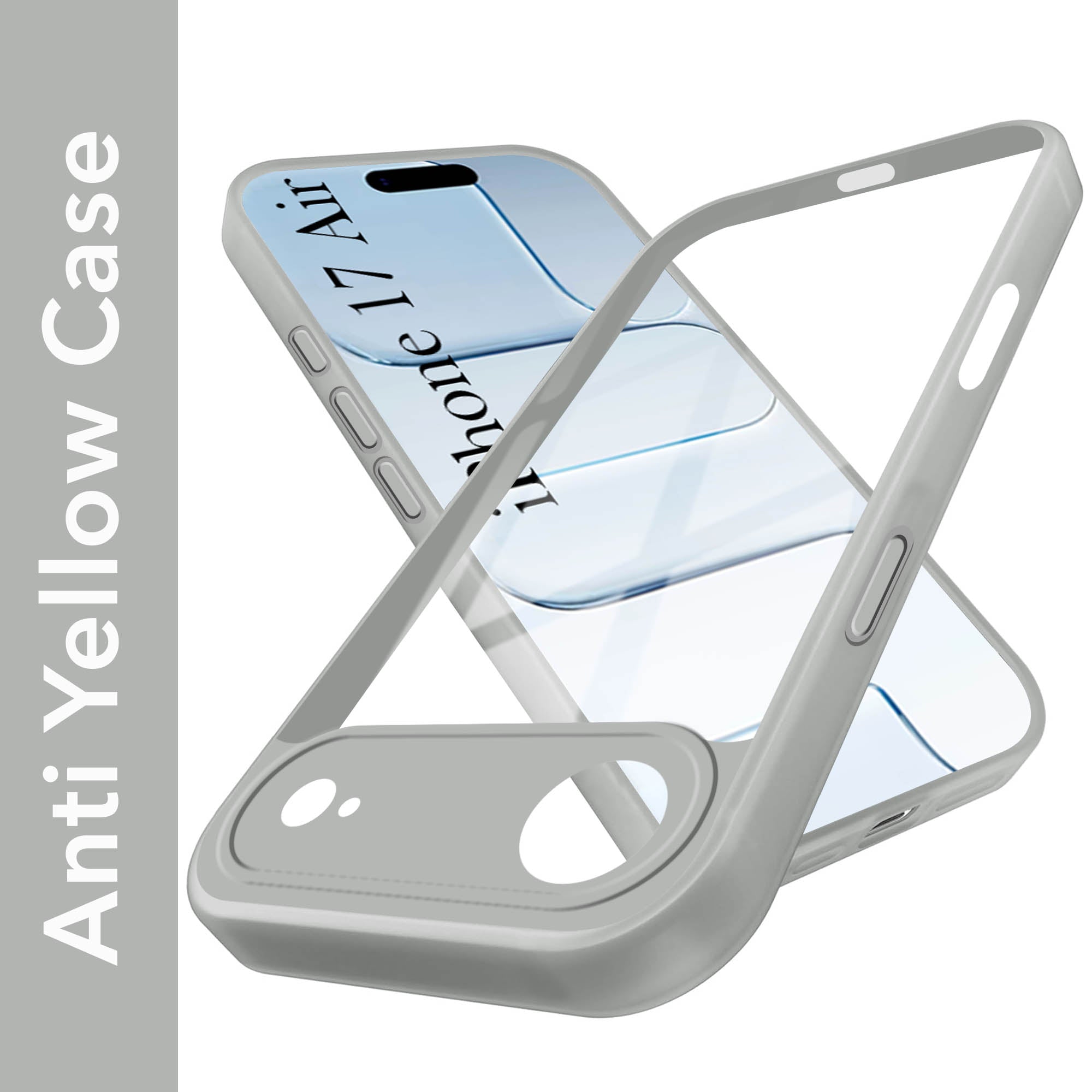 For Apple iPhone 17 Air Back Cover Case (Lifetime Anti Yellow | Anti Scratch | Crystal Clear Shockproof)