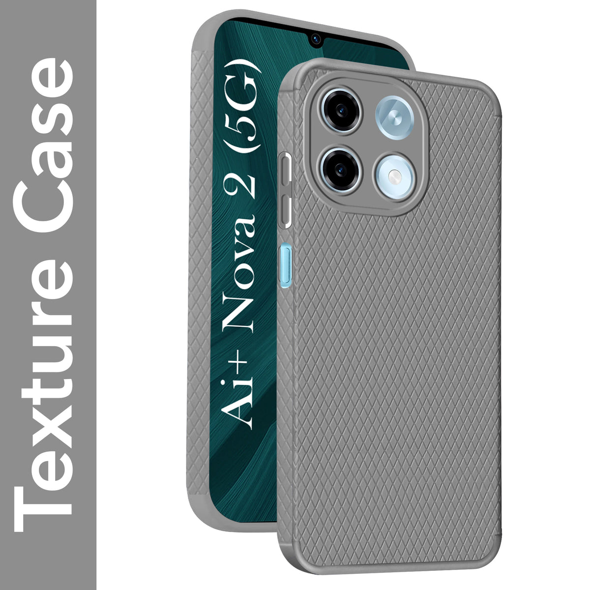 For Ai+ Nova 2 5G Back Cover Case Liquid Silicone (Camera Protection | Side Grip Texture | Soft and Flexible)