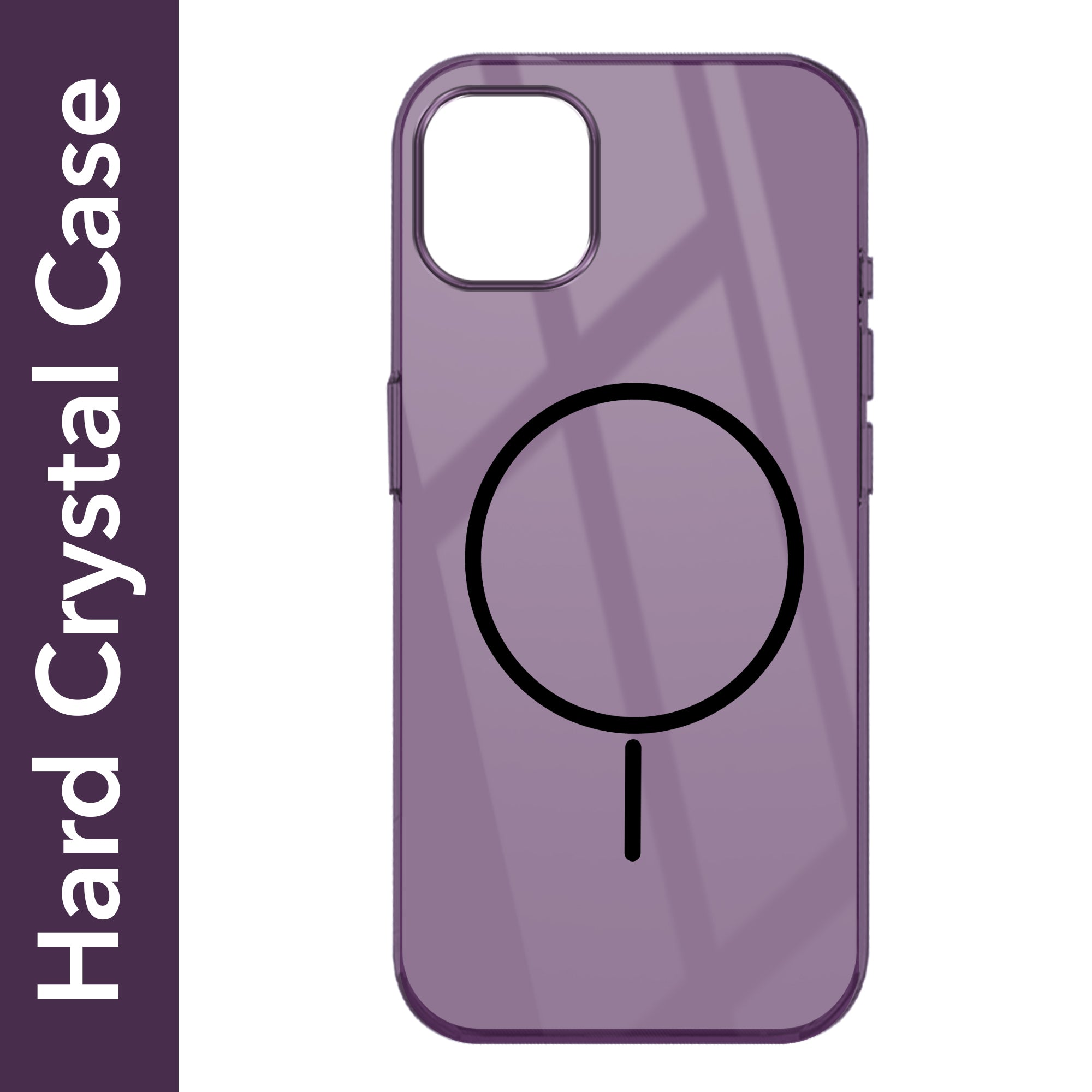 For Apple iPhone 14 Pro Max Back Cover Case (Crystal Clear Case | MagSafe Wireless Charging Support | Hard Anti Yellow | Camera Protection Bump)