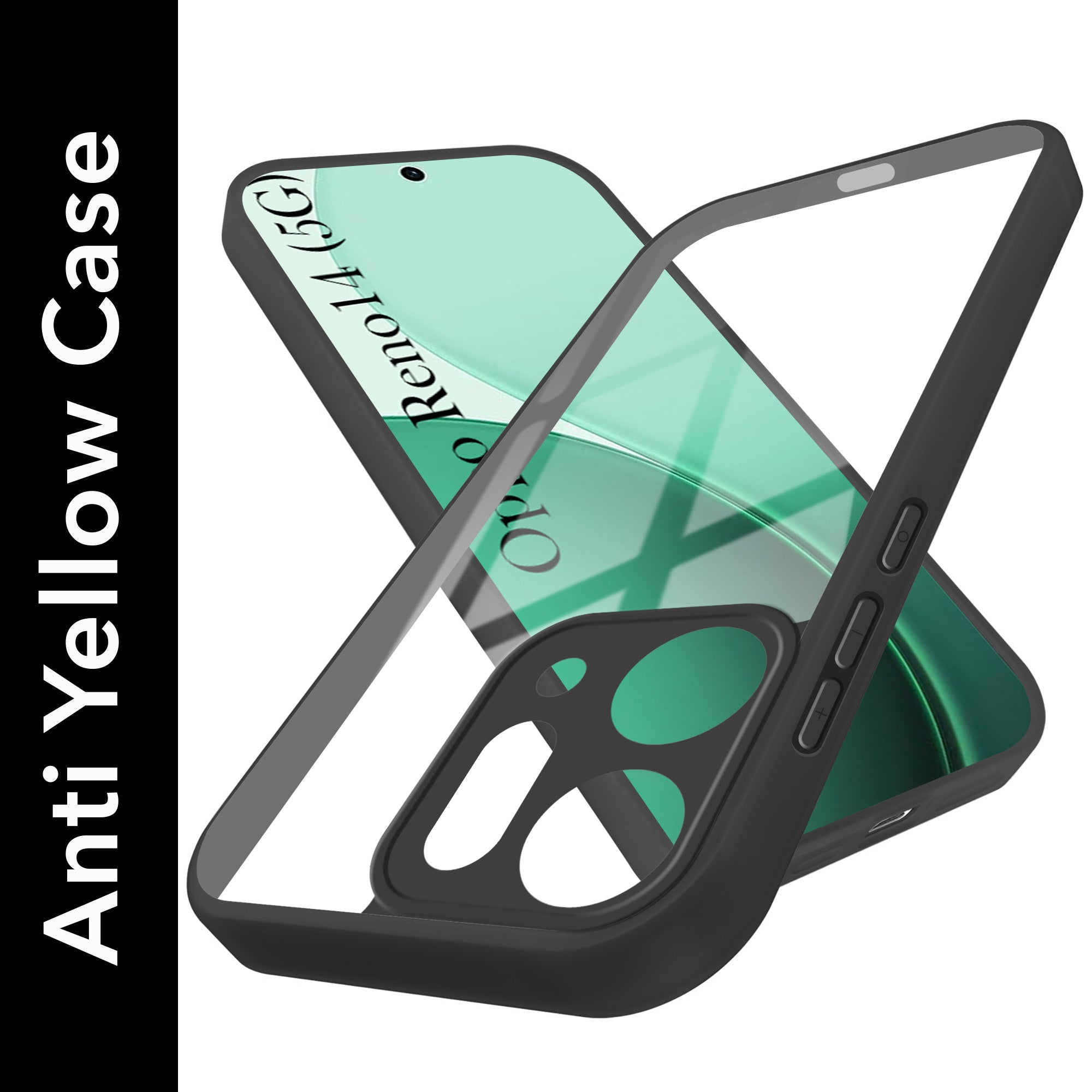 For Oppo Reno14 5G | Oppo Reno 14 5G Back Cover Case (Lifetime Anti Yellow | Anti Scratch | Crystal Clear Shockproof)
