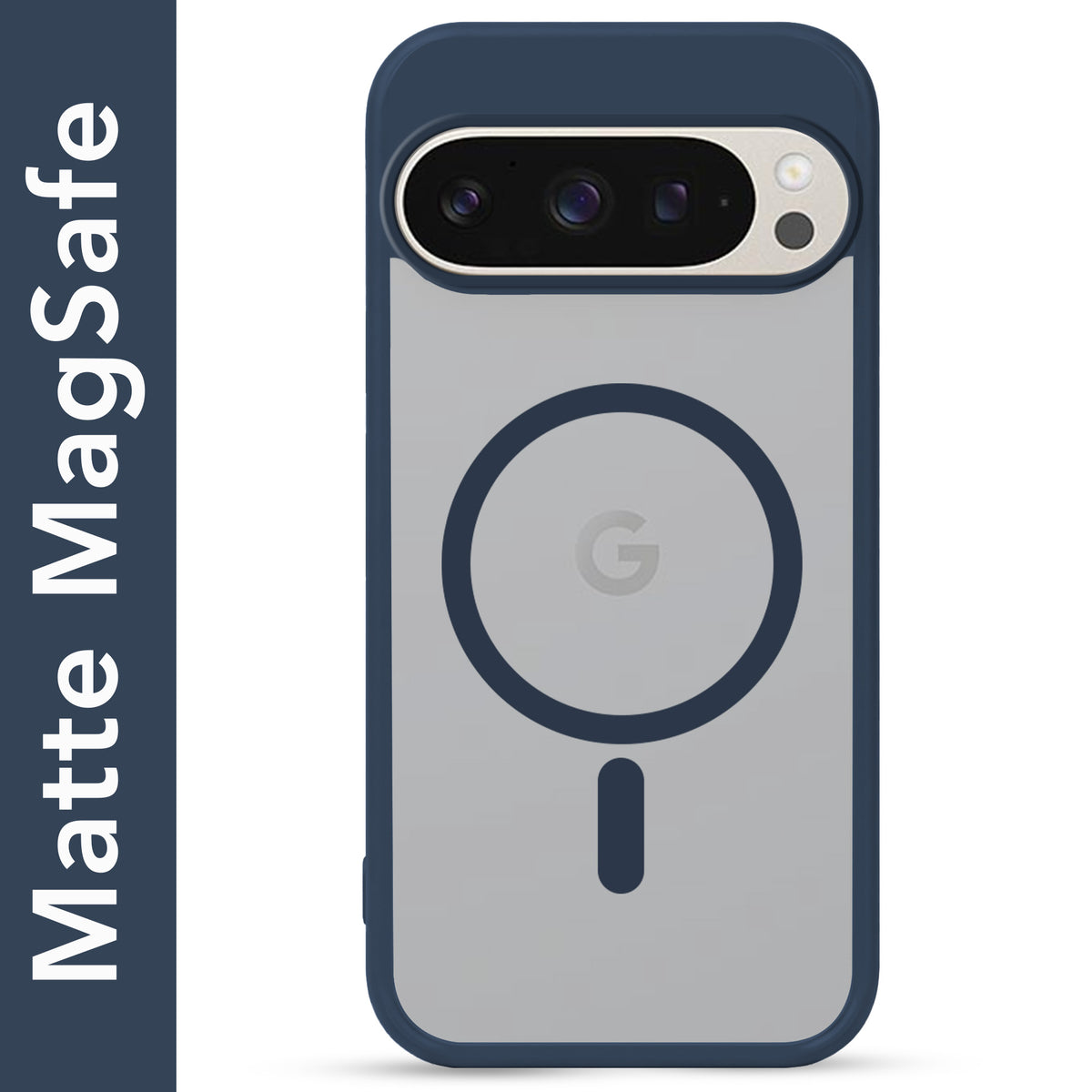 For Google Pixel 9 Pro Matte Finish Back Case Cover (MagSafe Compatible | Translucent Soft Touch | Slim and Unbreakable)