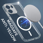 For Oneplus Nord CE 6 Back Cover Case Lifetime Anti-Yellow MagSafe Compatible Clear (Sleek Hard Crystal | Shockproof and Camera Protection)