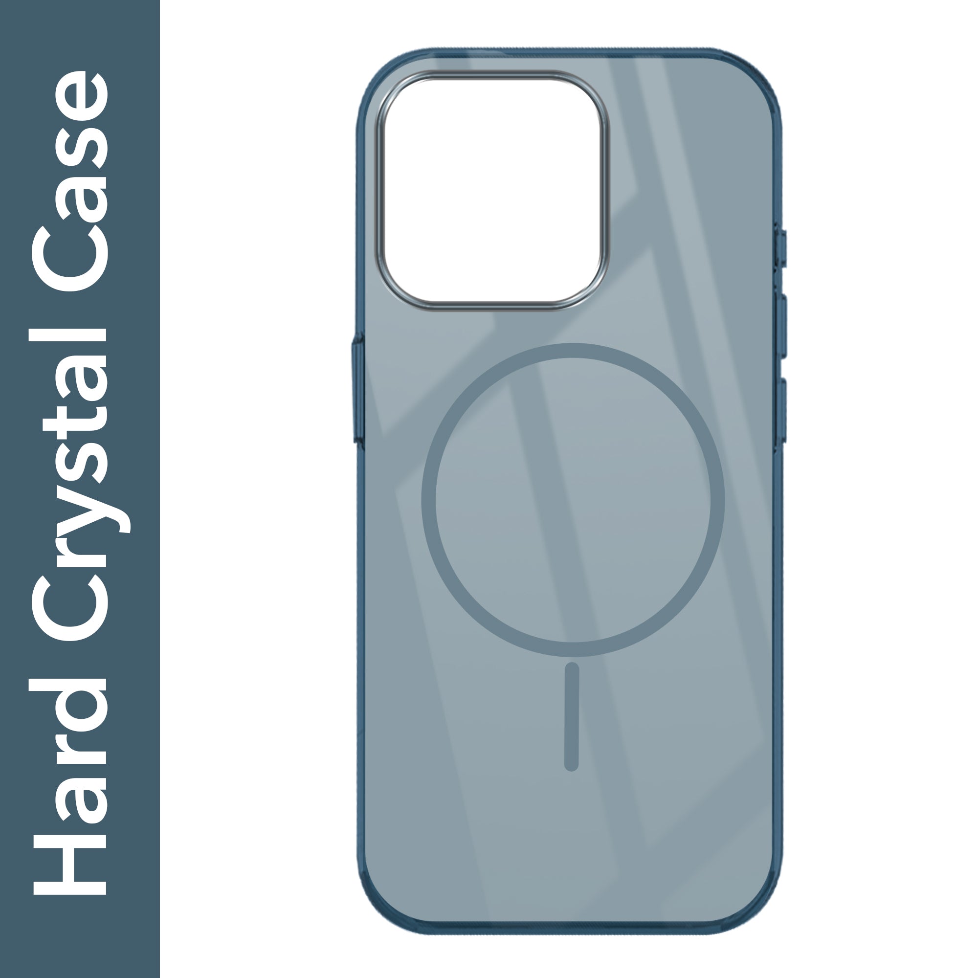 For Apple iPhone 13 Pro Back Cover Case (Crystal Clear Case | MagSafe Wireless Charging Support | Hard Anti Yellow | Camera Protection Bump)