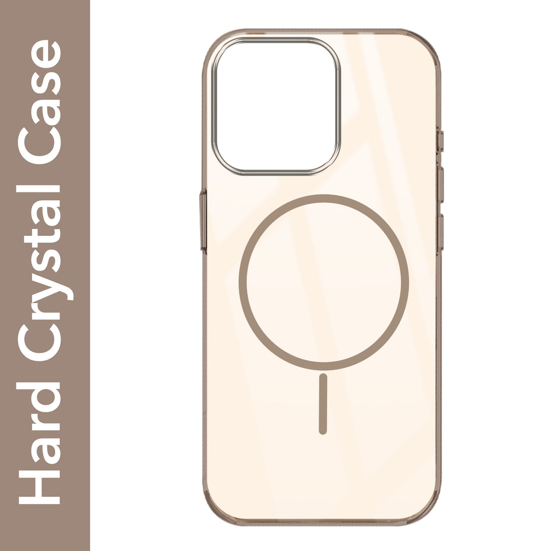 For Apple iPhone 14 Pro Back Cover Case (Crystal Clear Case | MagSafe Wireless Charging Support | Hard Anti Yellow | Camera Protection Bump)