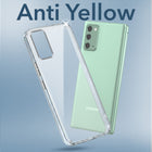 For Samsung Galaxy Note 20 4G | 5G Back Cover Case (Hard Anti Yellow Clear Case | Drop & Camera Protection | Shockproof Polycarbonate)