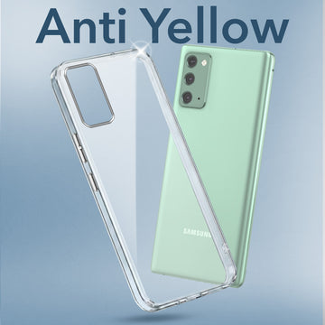 For Samsung Galaxy Note 20 4G | 5G Back Cover Case (Hard Anti Yellow Clear Case | Drop & Camera Protection | Shockproof Polycarbonate)