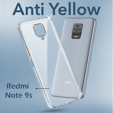 For Xiaomi Mi Redmi Note 9S Back Cover Case (Hard Anti Yellow Clear Case | Sleek Hard Crystal Clear | Drop & Camera Protection | Shockproof Polycarbonate)