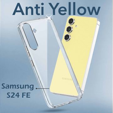 For Samsung Galaxy S24 FE Back Cover (Hard Anti Yellow Clear Case | Drop & Camera Protection | Shockproof Polycarbonate)