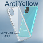 For Samsung Galaxy A51 Back Cover Case (Hard Anti Yellow Clear Case | Drop & Camera Protection | Shockproof Polycarbonate)