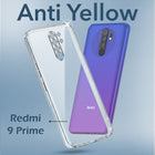 For Xiaomi Mi Redmi 9 Prime Back Cover Case (Hard Anti Yellow Clear Case | Drop & Camera Protection | Shockproof Polycarbonate)
